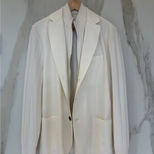 Eleventy White Men's Blazer